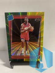 2021-22 Panini Donruss Rated Rookie Green Yellow Laser Usman Garuba RC #238